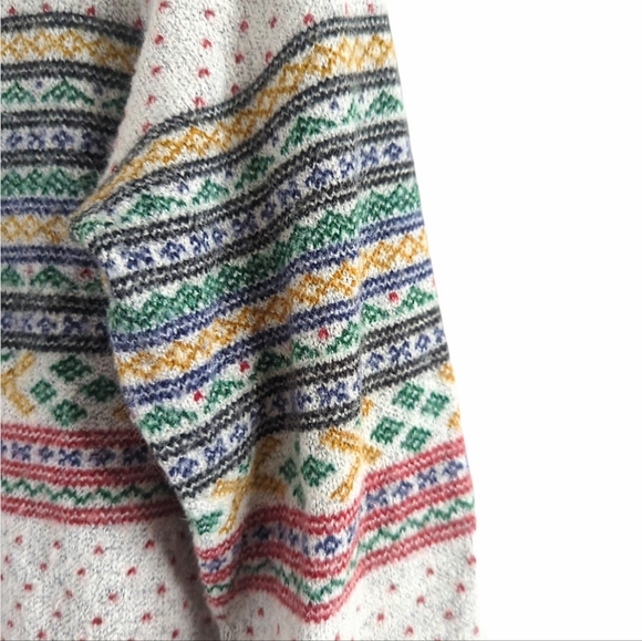 NONNATIVE Men's Gray Green Red 100% Cotton Knit Japanese Crewneck Sweater - Picture 10 of 14